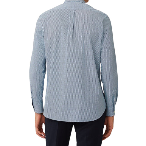 Harmont & Blaine Camicia elegante Camicia Uomo con motivo geometrico Bianco blu - Francavilla Moda